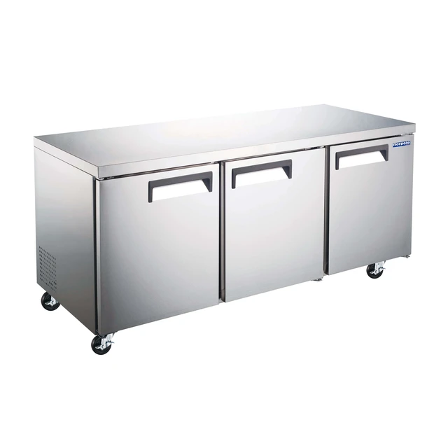 Alt view image 2 of 4 - Commercial 71 in. 19 cu. ft. Under Counter Refrigerator in Stainless Steel