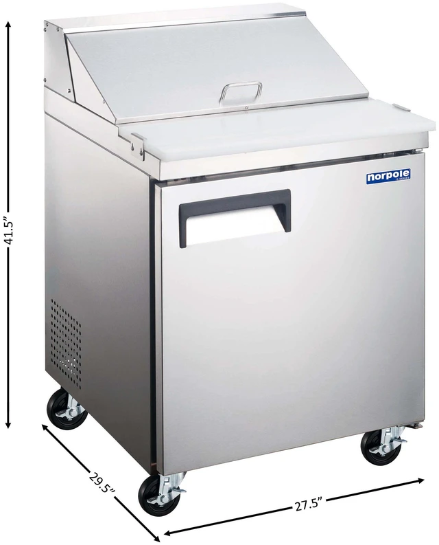 Alt view image 2 of 2 - Commercial 27 in. 6 cu. ft. Single Door Refrigerator in Stainless Steel
