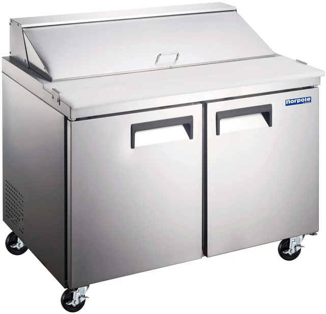 Main image of Commercial 47 in. 10 cu. ft. 2 Door Refrigerator in Stainless Steel