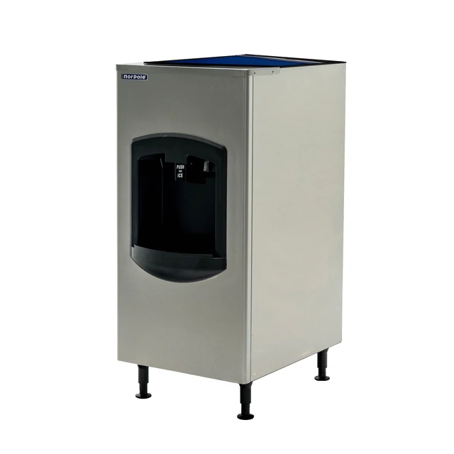 Alt view image 3 of 4 - Commercial 500 lb. Freestanding Ice Dispensing Bin in Stainless Steel