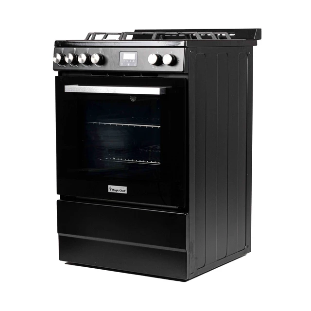 Alt view image 3 of 5 - 24 in. 4-Burner Freestanding Gas Range in Black