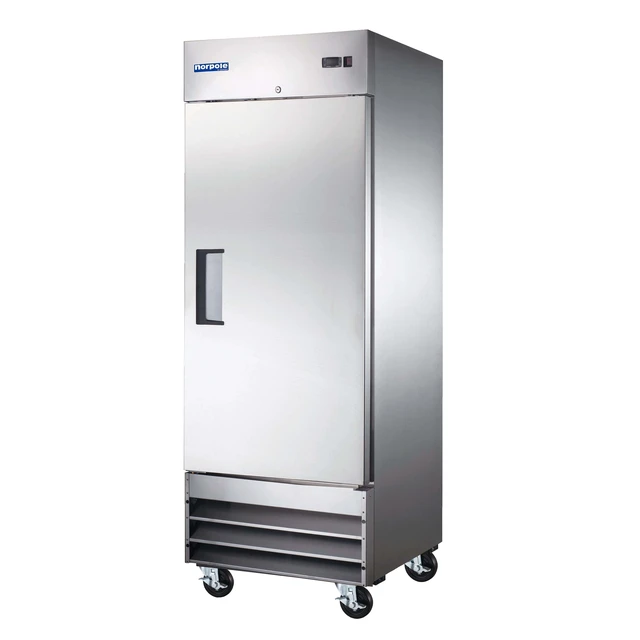 Alt view image 3 of 5 - Commercial 27 in. 23 cu. ft. Single Door Refrigerator in Stainless Steel