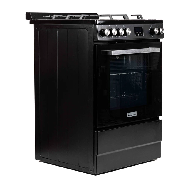 Alt view image 2 of 5 - 24 in. 4-Burner Freestanding Gas Range in Black