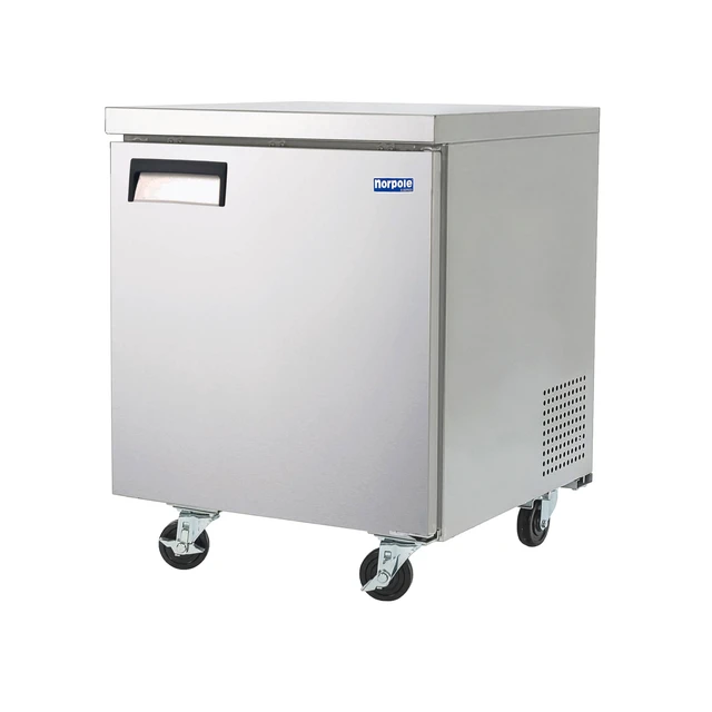 Alt view image 3 of 5 - Commercial 27 in. 6 cu. ft. Under Counter Freezer in Stainless Steel