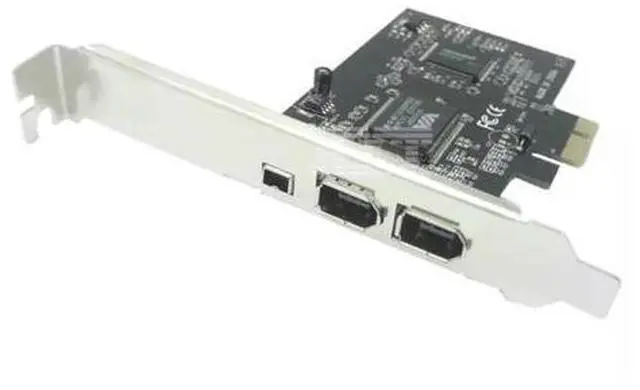 Main image of PCIe 3 Ports 1394A Firewire Expansion Card PCI Express to IEEE 1394 Adapter Controller 2 x 6 Pin And 1 x 4 Pin For Desktop PC