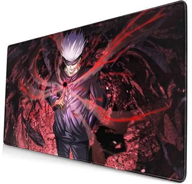 Main image of Large Mouse Pad Extended Gaming Mousepad Non-Slip Base Keyboard Pad Desk Mat 24 x 14 in Anime Mouse Pad (Japanese Anime Jujutsu Kaisen Satoru Gojo)