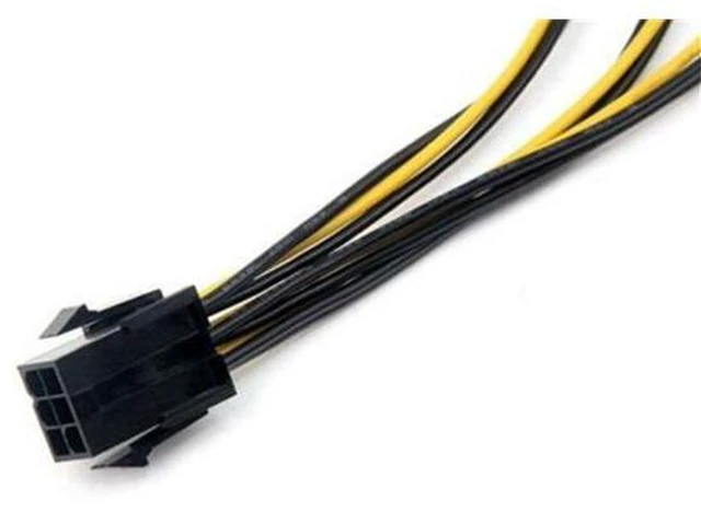 Alt view image 4 of 4 - 2pcs PCIe 6pin Female to 3 Molex IDE 4pin Female Graphic Card Power Supply Cable