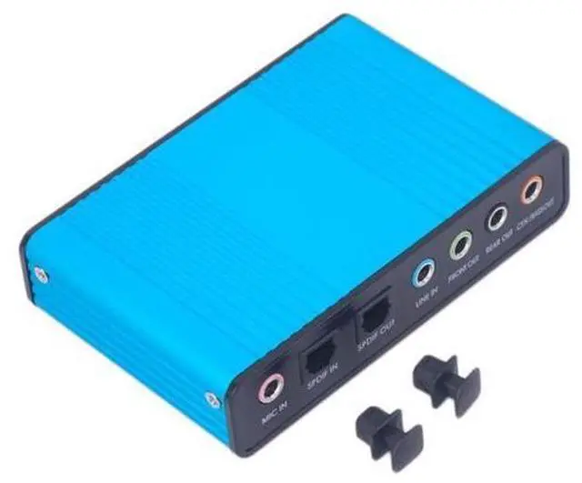 Main image of External USB 2.0 Sound Card 6 Channel S PDIF 5.1 Optical Audio Surround Sound Card Converter for PC Laptop