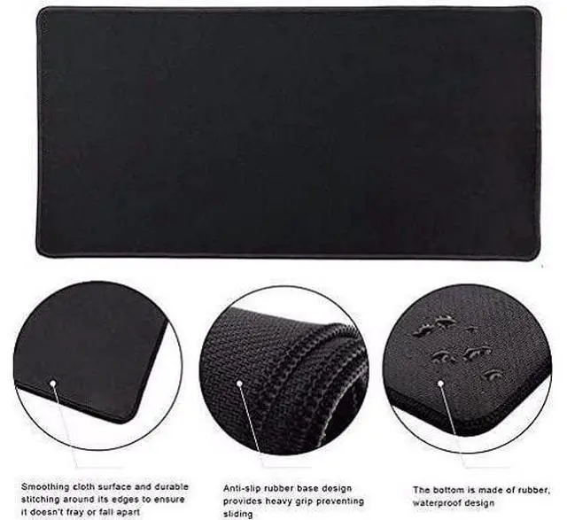 Alt view image 5 of 6 - kiyokidy Anime One Piece Mouse Pad,Extended Gaming Mouse Pad with Stitched Edges, Large Mouse pad with Non-Slip Rubber Base for Work & Gaming, Office & Home, 35.4x15.7inch