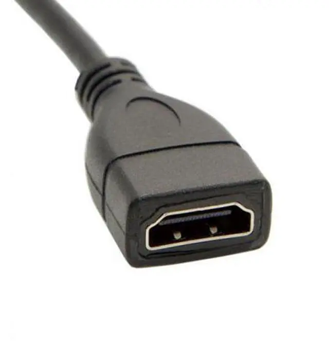 Alt view image 2 of 7 - HKCY HD-059 Type C MINI HDMI Male to HDMI Female Extension for DV MP4 Camera DC DV