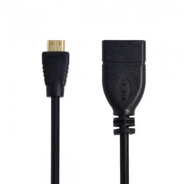 Alt view image 7 of 7 - HKCY HD-059 Type C MINI HDMI Male to HDMI Female Extension for DV MP4 Camera DC DV