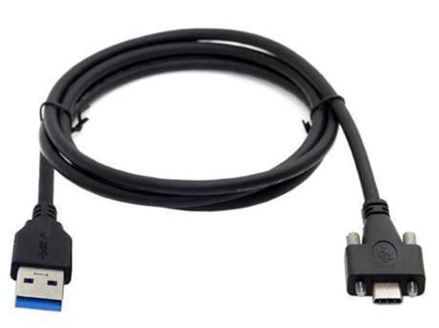 Main image of USB 3.1 Type-C Dual Screw Locking to Standard USB3.0 Data Cable 1.2m 2m 3m Panel Mount Type