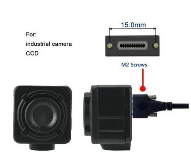Alt view image 7 of 7 - USB 3.1 Type-C Dual Screw Locking to Standard USB3.0 Data Cable 1.2m 2m 3m Panel Mount Type