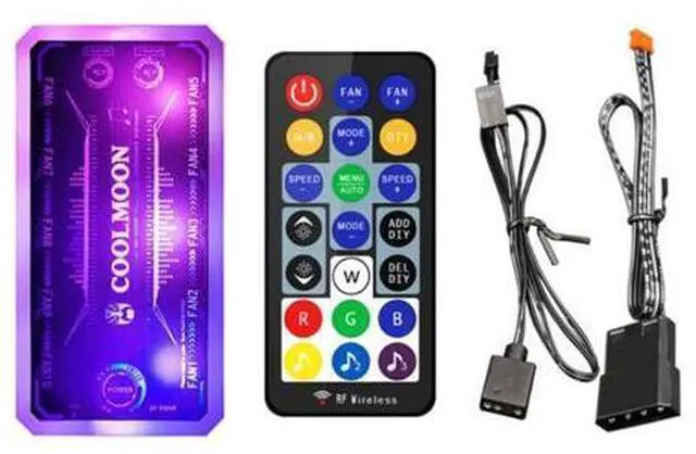 Main image of D7YC COOLMOON RGB Fan Music Controller PC Cooling Chassis Silent Fan Hub for Connecting/Sync to Motherboard