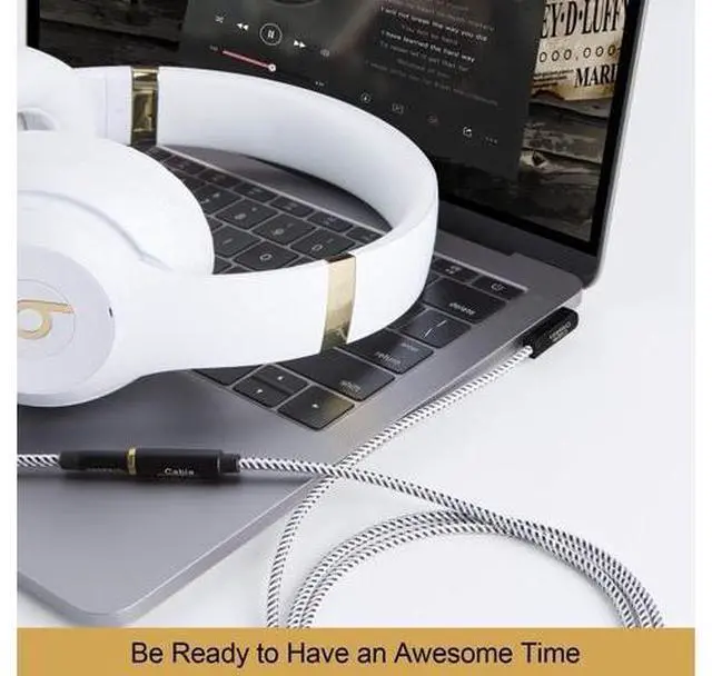 Alt view image 6 of 7 - CableCreation Headphone Extension Cable, 90 Degree TRRS 3.5mm Male to Female Audio Extension Cable 4-Conductor(Microphone Compatible), 6 Feet