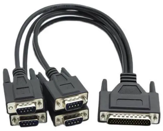 Main image of DB44 pin to DB9 pin cable 4 Port DB9 RS-422 serial adapter cables for PCI card to 4 x RS422/485 cards