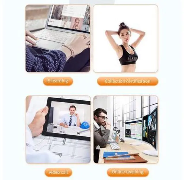 Alt view image 7 of 7 - Auto Focus HD Webcam 1080P Web Camera with Microphone Smart Webcams for Live Broadcast Video Calling Home Conference Work