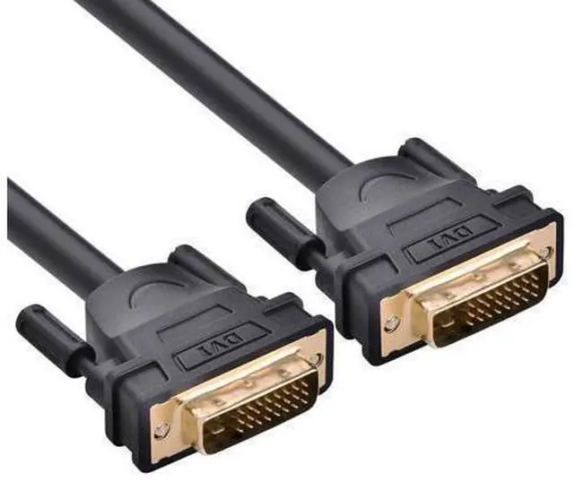 Main image of (3.3ft/1m) DVI Extension cable,DVI-D 24+1 Dual Link Male to Male Digital Video Cable Gold Plated with Ferrite Core Support 2560x1600 and 3D for Gaming, DVD, Laptop, HDTV and Projector, 11672