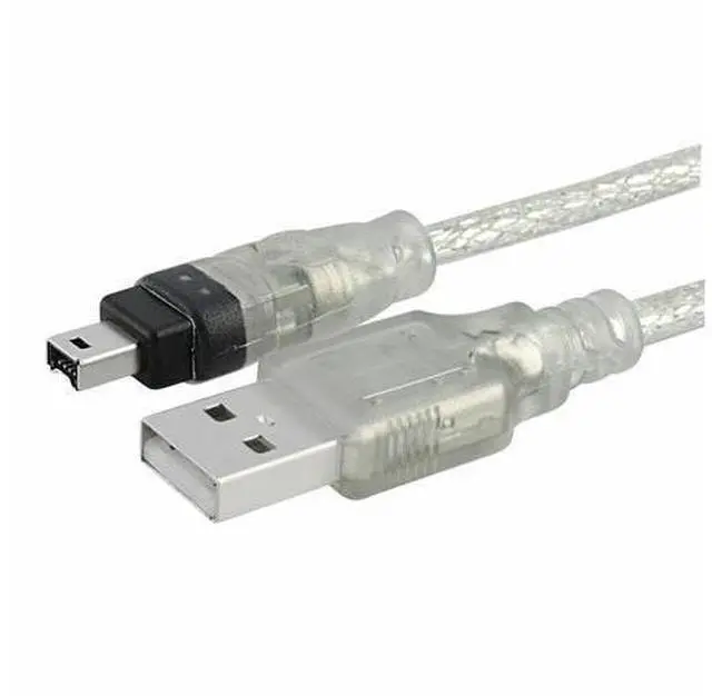 Main image of New 6ft 1.8m USB To Firewire IEEE 1394 4 Pin iLink Adapter Data Cable