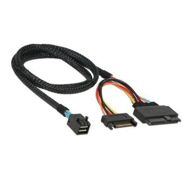 Alt view image 3 of 7 - CY U.2 U2 SFF-8639 NVME PCIe SSD Cable for Mainboard SSD M.2 SFF-8643 Mini SAS HD SF-093-0.5M