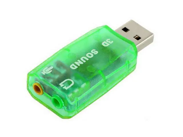 Alt view image 5 of 6 - 5.1-Channel w/3.5mm Sound Card External USB Sound Card Audio Card Adapter Computer Stereo Mic Audio USB Converter For PC