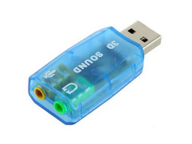 Alt view image 4 of 6 - 5.1-Channel w/3.5mm Sound Card External USB Sound Card Audio Card Adapter Computer Stereo Mic Audio USB Converter For PC