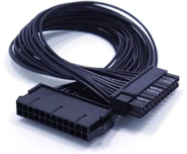 Main image of ATX 24 Pin Motherboard Power Extension Cable 12.6 Inches / 32cm Internal PC PSU ATX 24 Pin Male to 24 Pin Female Extension Power Cable