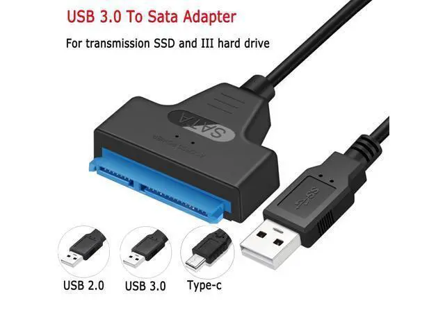 Alt view image 4 of 5 - 22 Pin USB 3.0 Sata Cable for 2.5-inch SSD SATA 3 Cable Sata to USB 3.0 Adapter Up to 6 Gbps Support for External HDD Hard Drive