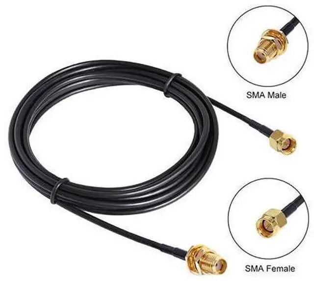 Main image of WiFi Antenna Extension Cable with SMA Male to SMA Female Coax Connector 3m 10FT by