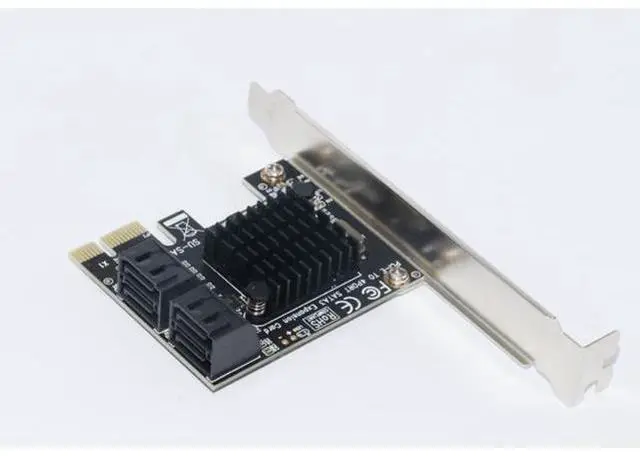 Alt view image 7 of 7 - PCIE to SATA Card PCI-E Adapter PCI Express to SATA3.0 Marvell 88SE9215 Expansion Card 4Port SATA III 6G for SSD HDD IPFS Mining