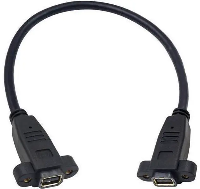 Main image of Mini Displayport Female to Mini Displayport Female Panel Mount 4k Mini Dispalyport Cable 30cm Not for Thunderbolt 3