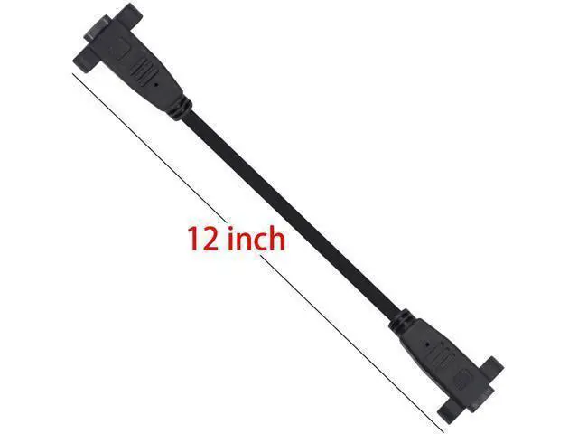 Alt view image 4 of 6 - Mini Displayport Female to Mini Displayport Female Panel Mount 4k Mini Dispalyport Cable 30cm Not for Thunderbolt 3