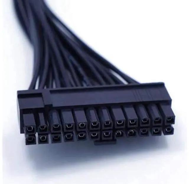 Alt view image 5 of 6 - ATX 24 Pin Motherboard Power Extension Cable 12.6 Inches / 32cm Internal PC PSU ATX 24 Pin Male to 24 Pin Female Extension Power Cable