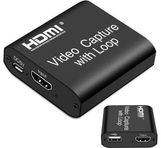 Main image of Audio Video Capture Cards, 1080P 60FPS Game Video Capture Card Device, Live Stream and Record for Switch/X-1/360/ PS4/3/Wii U/Wins/Linux/Mac