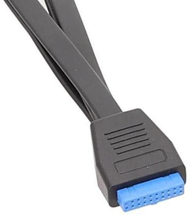 Alt view image 4 of 6 - USB 19Pin/20Pin Splitter Cable for Motherboard Expansion Cable USB3.0 19Pin 1 to 2 Splitter 20CM