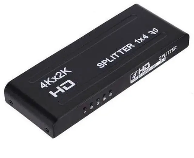 Main image of 4K2K 1x4 HDMI-compatible Cable Splitter HD 1080P Video Switcher Adapter 1 Input 4 Output Port Hub for Xbox PS4 DVD PC Laptop TV