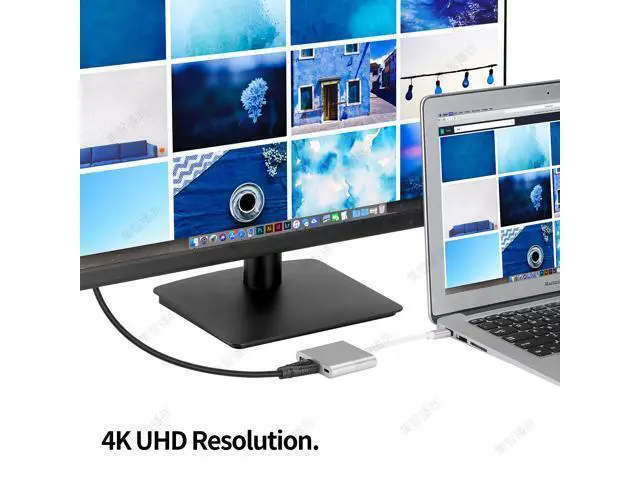 Alt view image 7 of 7 - USB C to HDMI Adapter, USB 3.1 Type-C Hub to HDMI 4K+USB 3.0+USB-C Charging Port, Macbook/iMac HDMI Adapter,USB-C Digital AV Multiport Adapter for MacBook Pro/ iPad Pro/S8+/S9+/Projector/Monitor