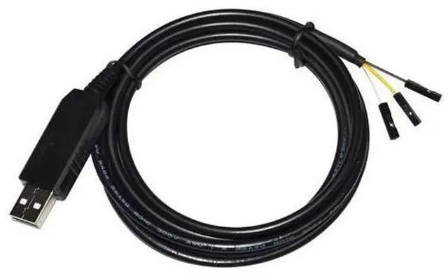 Main image of FT232RL USB UART TTL 3V3 TO 3P 3x0.1" Single Pole Connectors TTL-232R-RPi Debug Cable for Raspberry Pi with Txd Rxd (TTL 5V) Cable length:1M