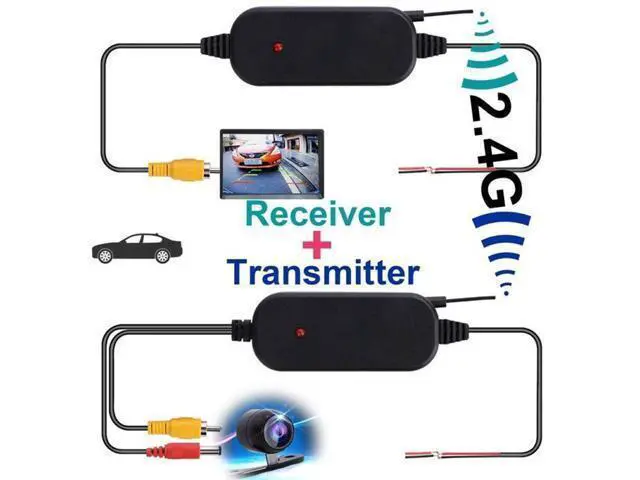 Alt view image 4 of 7 - 2.4G Wireless Video Transmitter & Receiver for 12V Car Rear Backup View Camera