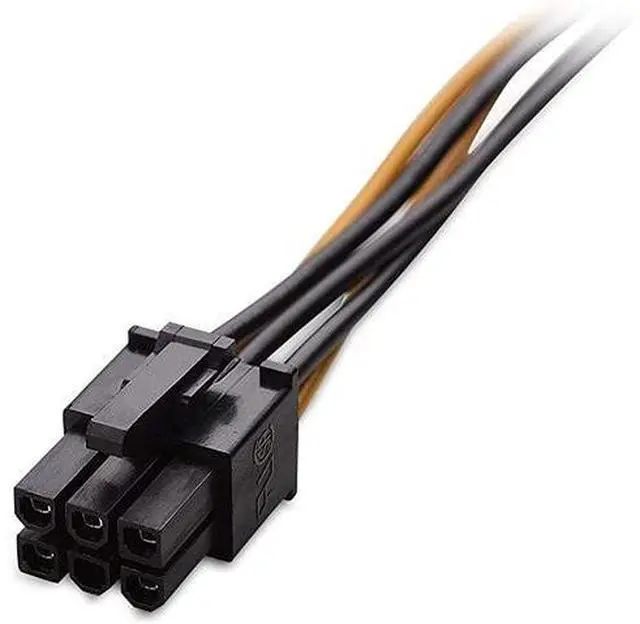 Alt view image 2 of 5 - 5 Pack 6 Pin PCIe to SATA Power Cable 8 Inches 20cm SATA15Pin Male to 6Pin HSG