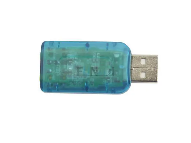 Alt view image 4 of 4 - Blue USB 2.0 to Mic/Speaker 5.1 audio Sound Card Adapter 5V Plug & Play
