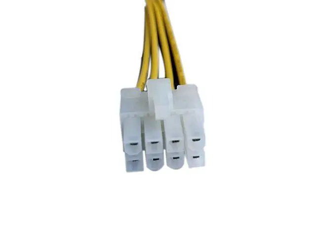 Alt view image 4 of 5 - 2 Pack 4Pin Female to 8Pin Male ATX EPS 12V Motherboard CPU Power Supply P4 Converter Cable 8inch