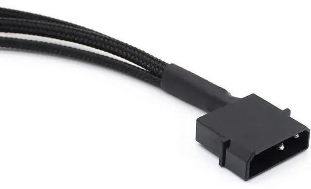 Alt view image 6 of 7 - 2 Pack Molex to 3 x 3 Pin or 4 Pin Computer PC Case Fan Power Splitter Adapter Cable, 10 inch