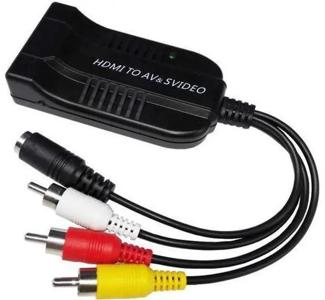 Main image of 3RCA AV CVBS Composite & S-Video R/L Audio to HDMI Converter Adapter Support 720P/1080P for PS2 PS3 NES SNES Nintendo 64 HDTV