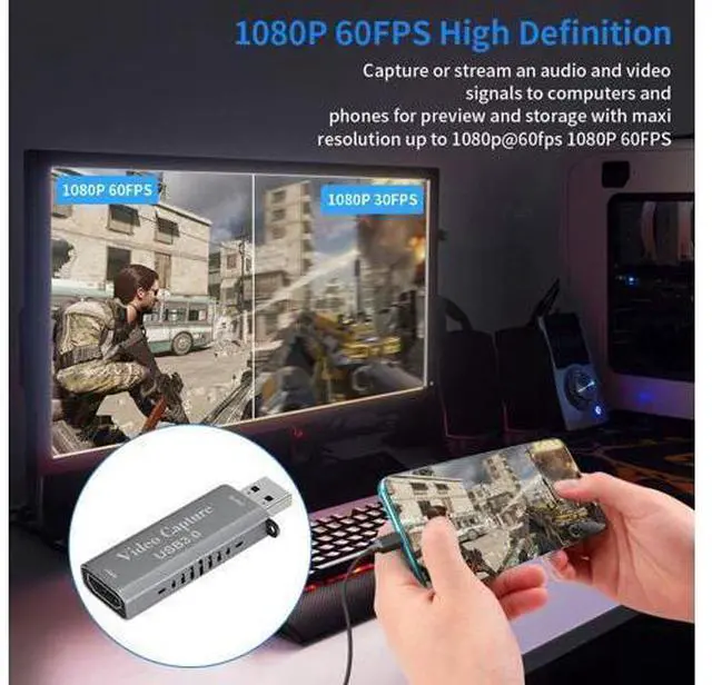 Alt view image 5 of 7 - HDMI To USB 3.0 Video Capture Card 1080P HD Recorder Game/Video Live Streaming For Windows, Android & MacOS Suitable For High-definition Acquisition, Teaching Records, Medical Imaging