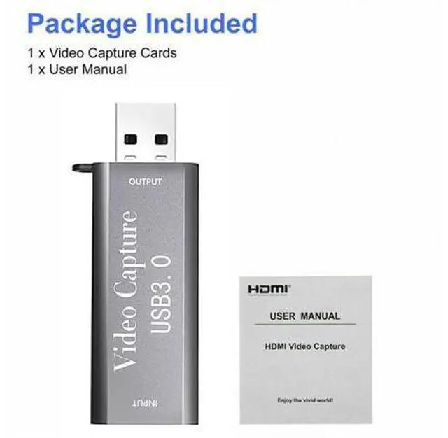 Alt view image 7 of 7 - HDMI To USB 3.0 Video Capture Card 1080P HD Recorder Game/Video Live Streaming For Windows, Android & MacOS Suitable For High-definition Acquisition, Teaching Records, Medical Imaging