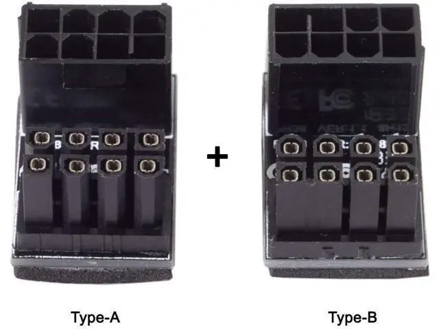 Alt view image 3 of 7 - CY ATX 8Pin Female to 8pin Male 180 Degree Angled Adapter for Desktops Graphics Card