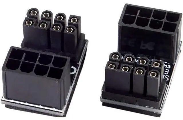 Main image of CY ATX 8Pin Female to 8pin Male 180 Degree Angled Adapter for Desktops Graphics Card