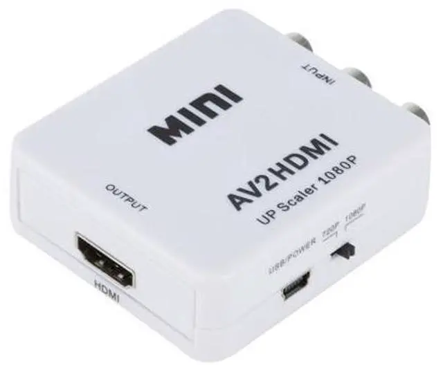 Main image of RCA AV to HDMI Converter Adapter Composite AV2HDMI Converter 1080P HDTV DVD (White)