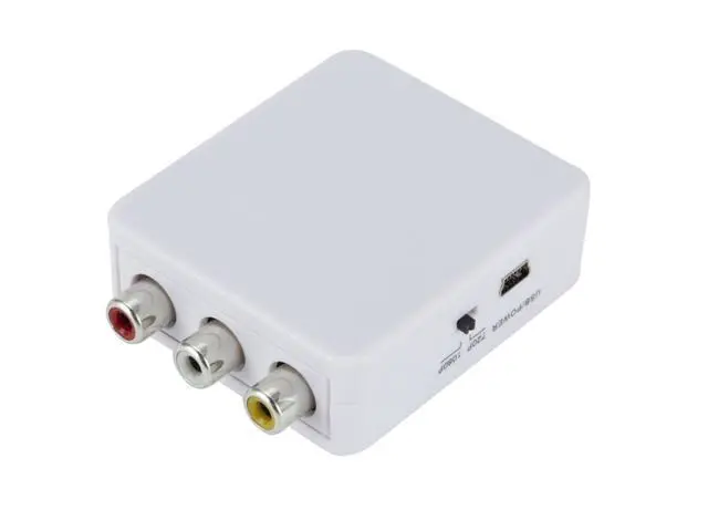 Alt view image 6 of 6 - RCA AV to HDMI Converter Adapter Composite AV2HDMI Converter 1080P HDTV DVD (White)